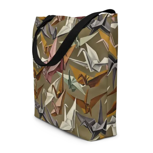 Paperwing Parade on a Large Tote Bag W/ Pocket