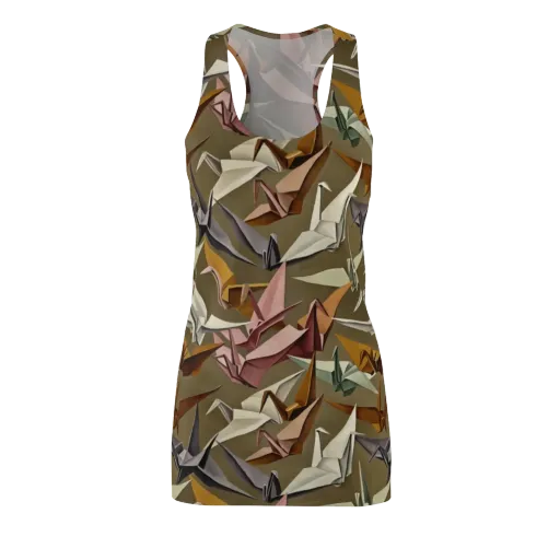 Paperwing Parade on a Racerback Dress