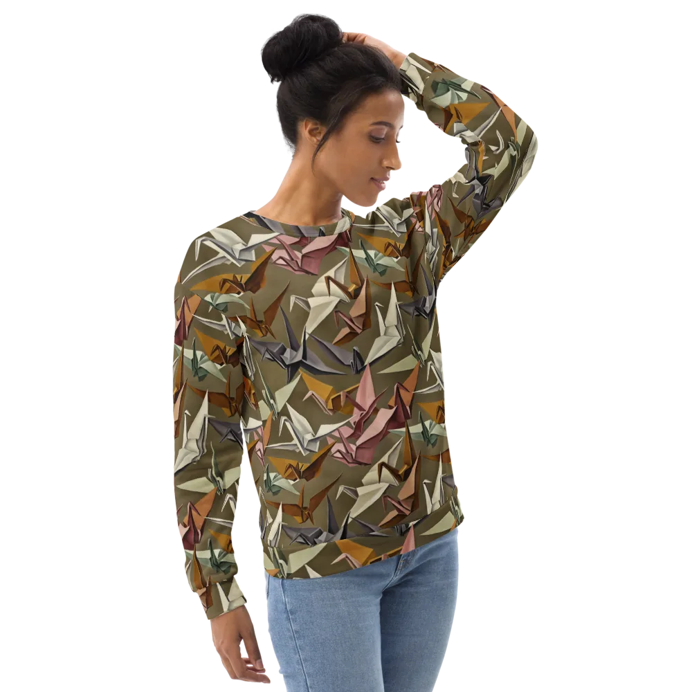 Paperwing Parade on Sweatshirt — Right Front