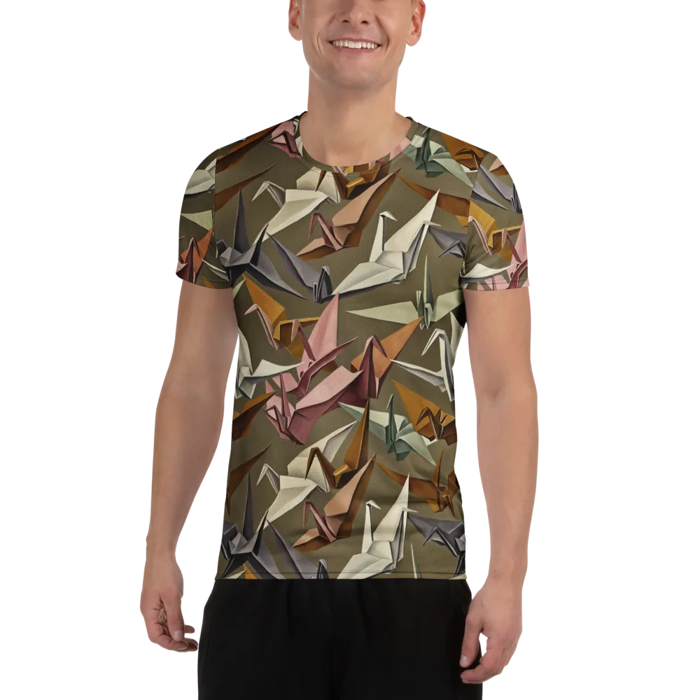 Paperwing Parade on Men's Athletic T-Shirt — Front