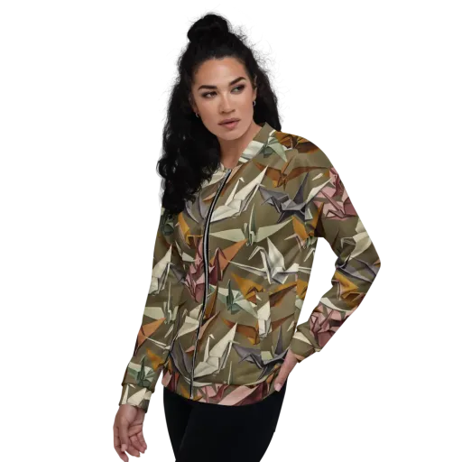 Paperwing Parade on a Bomber Jacket