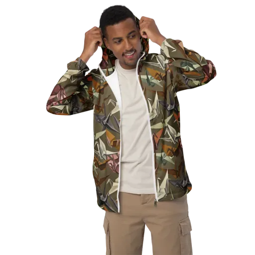 Paperwing Parade on a Men's Windbreaker