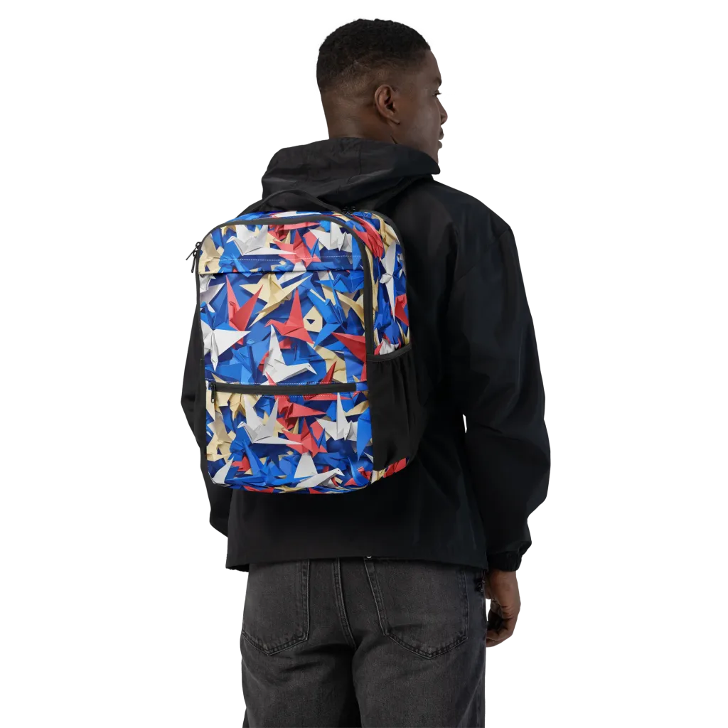 Crane Carnival on Utility Backpack — Back