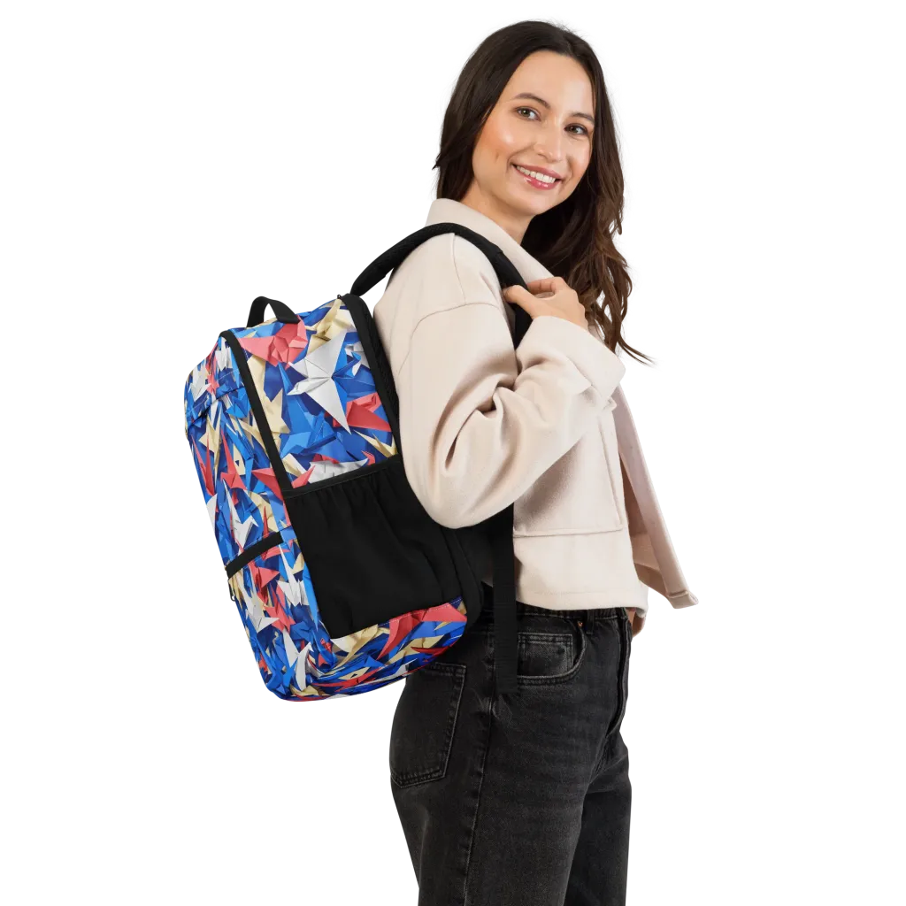 Crane Carnival on Utility Backpack — Right