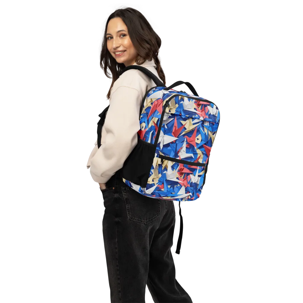 Crane Carnival on Utility Backpack — Back