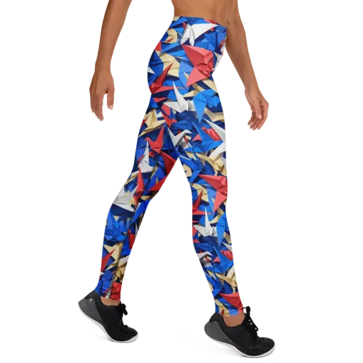 Crane Carnival on a Yoga Leggings