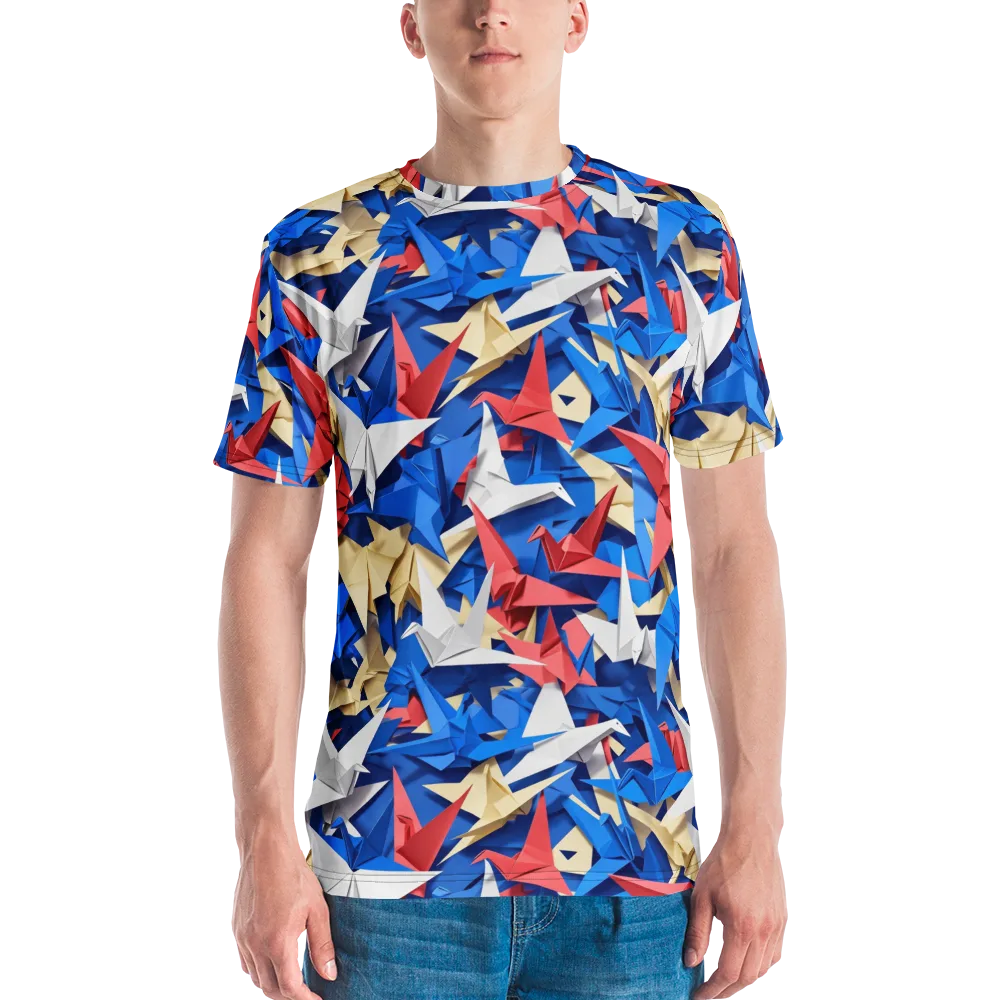 Crane Carnival on Men's Crew Neck T-Shirt — Front