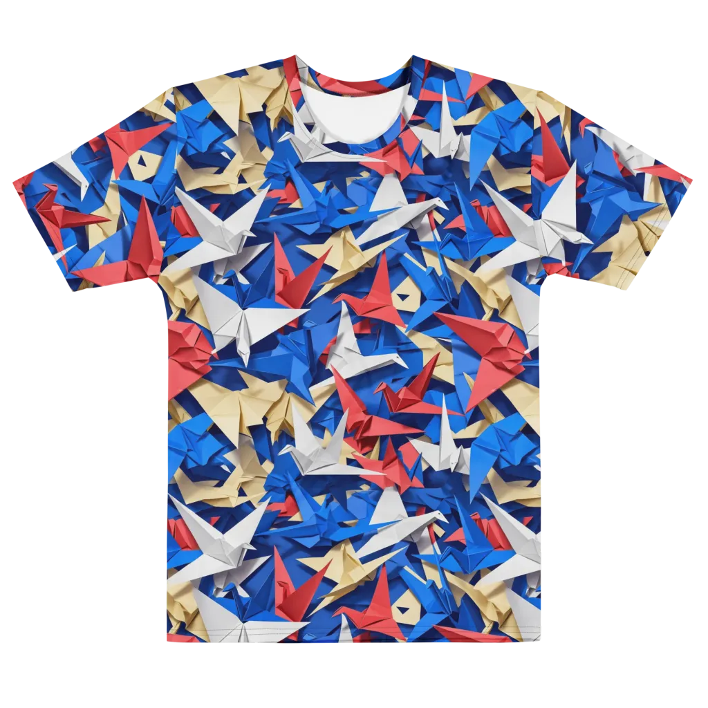 Crane Carnival on Men's Crew Neck T-Shirt — Front