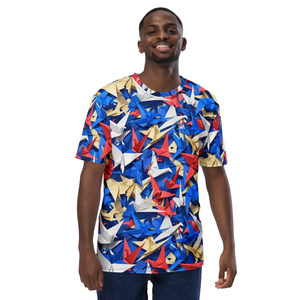 Crane Carnival on Men's Crew Neck T-Shirt — Front