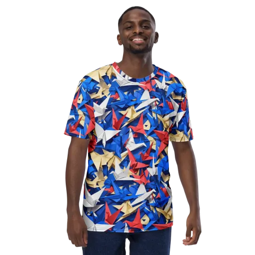Crane Carnival on a Men's Crew Neck T-Shirt