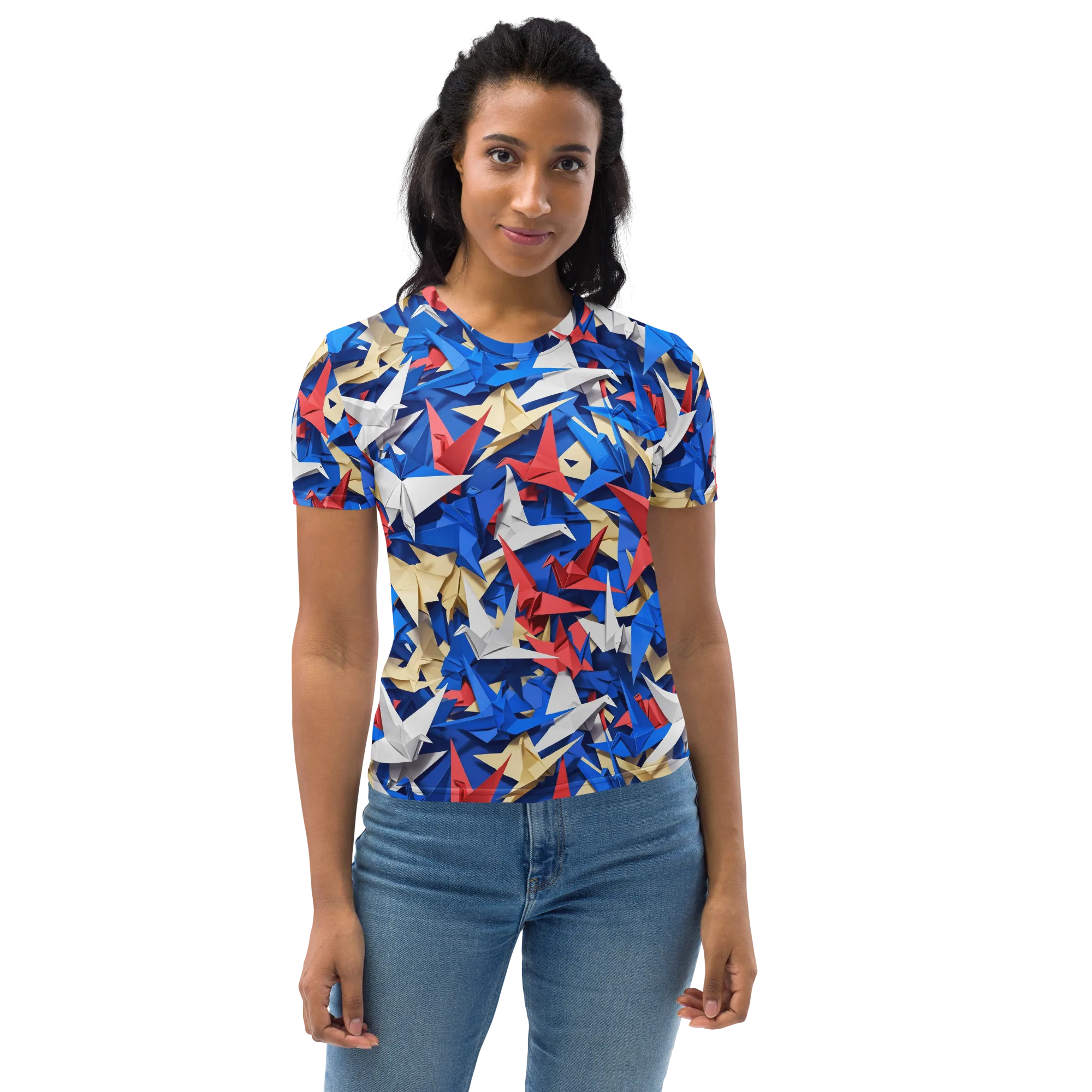 Crane Carnival on Women's Crew Neck T-Shirt — Front