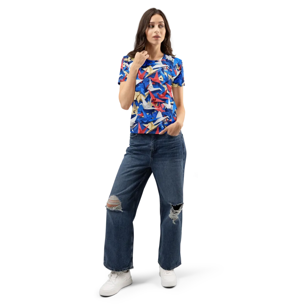 Crane Carnival on Women's Crew Neck T-Shirt — Front