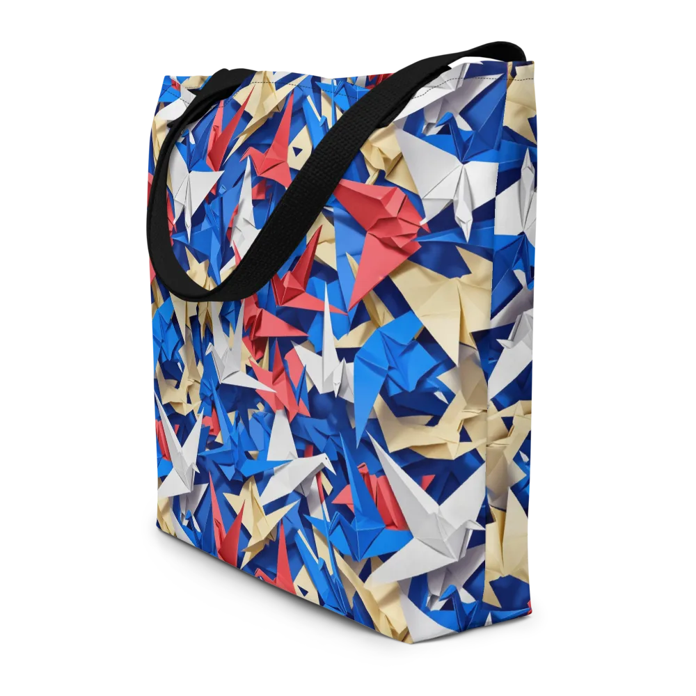 Crane Carnival on Large Tote Bag W/ Pocket — Front