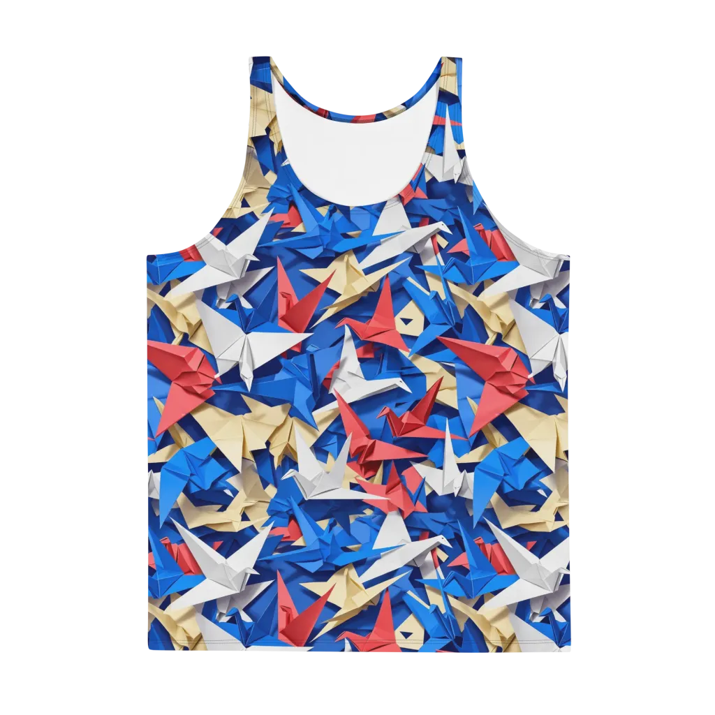 Crane Carnival on Men's Tank Top — Front