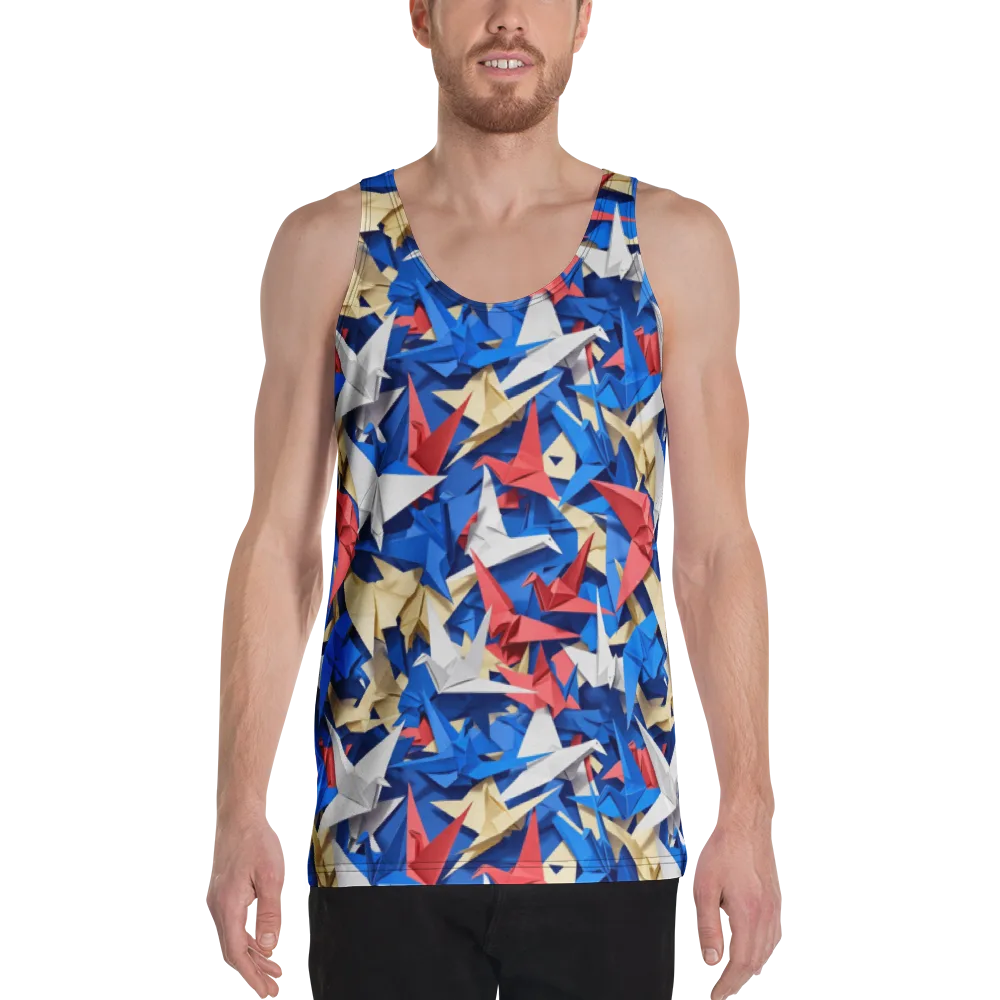 Crane Carnival on Men's Tank Top — Front
