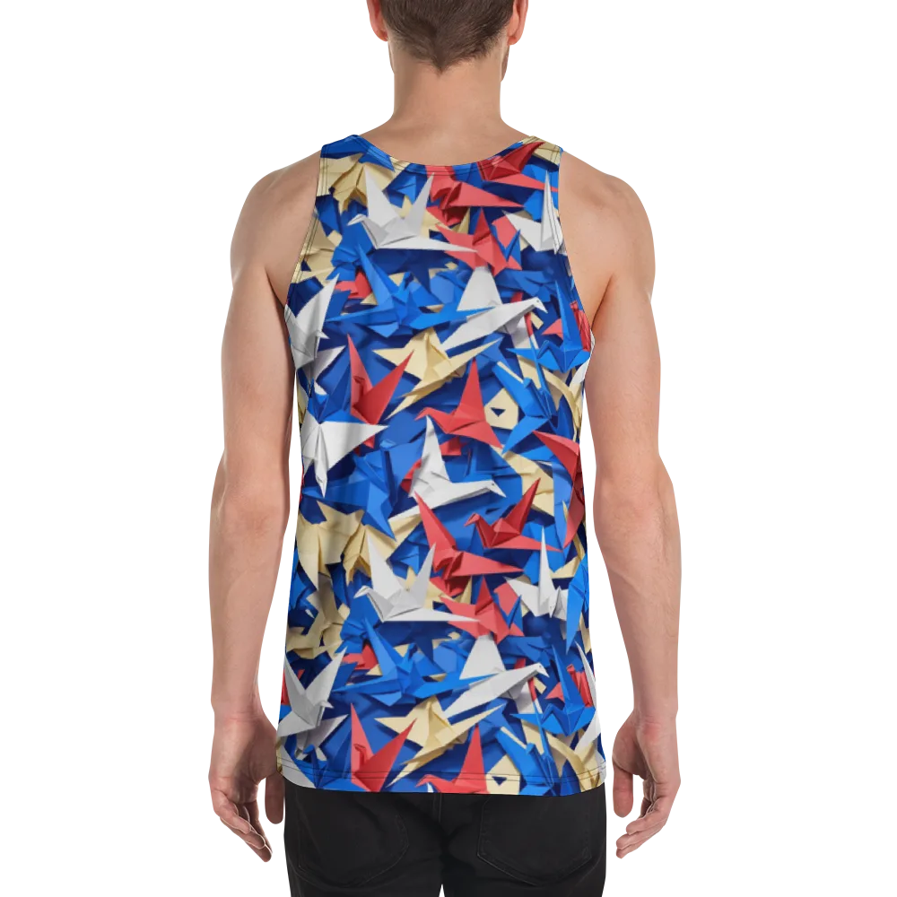 Crane Carnival on Men's Tank Top — Back