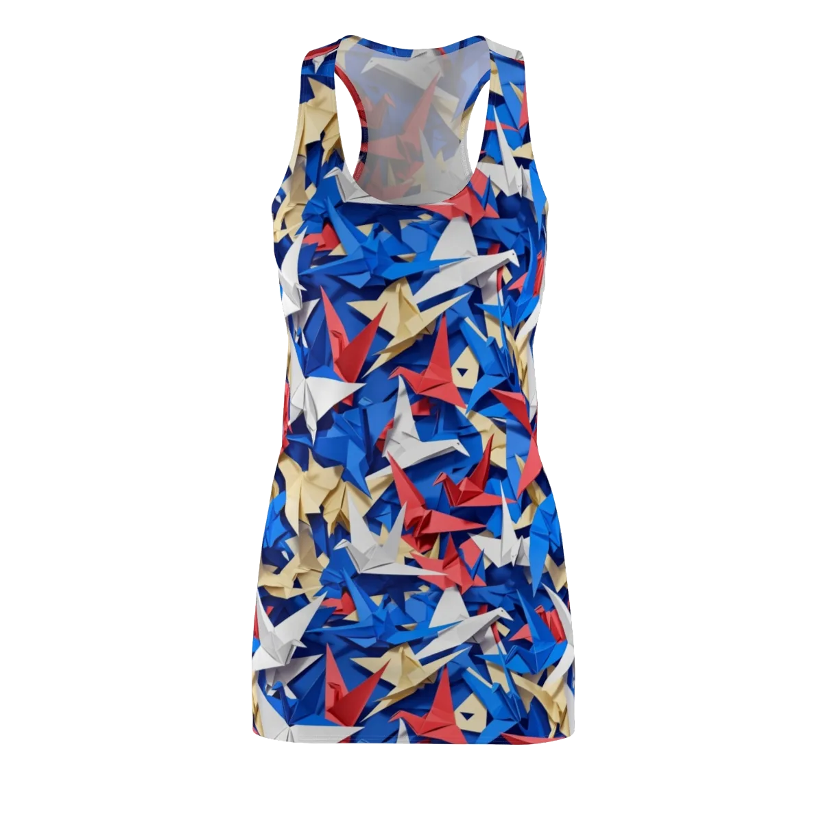 Crane Carnival on Racerback Dress — Front
