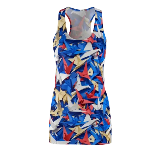 Crane Carnival on a Racerback Dress