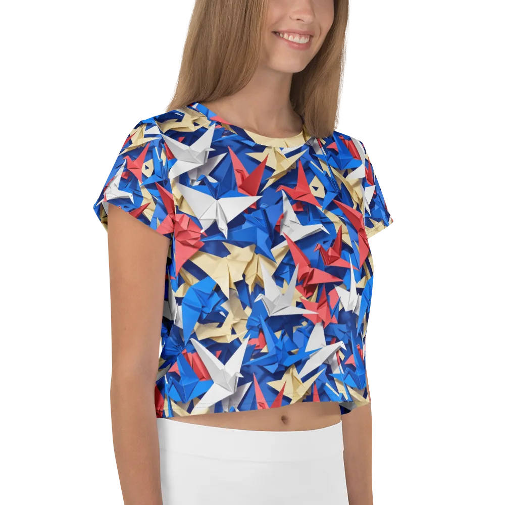 Crane Carnival on Crop Tee — Right