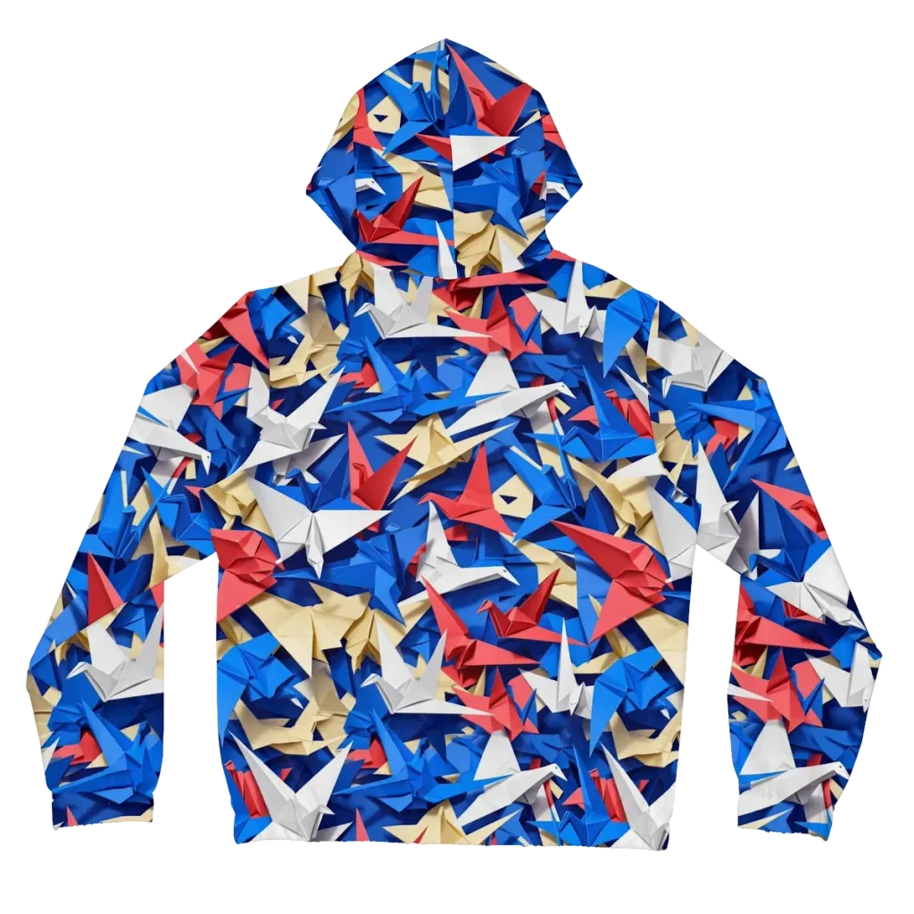 Crane Carnival on Women's Full-Zip Hoodie — Back