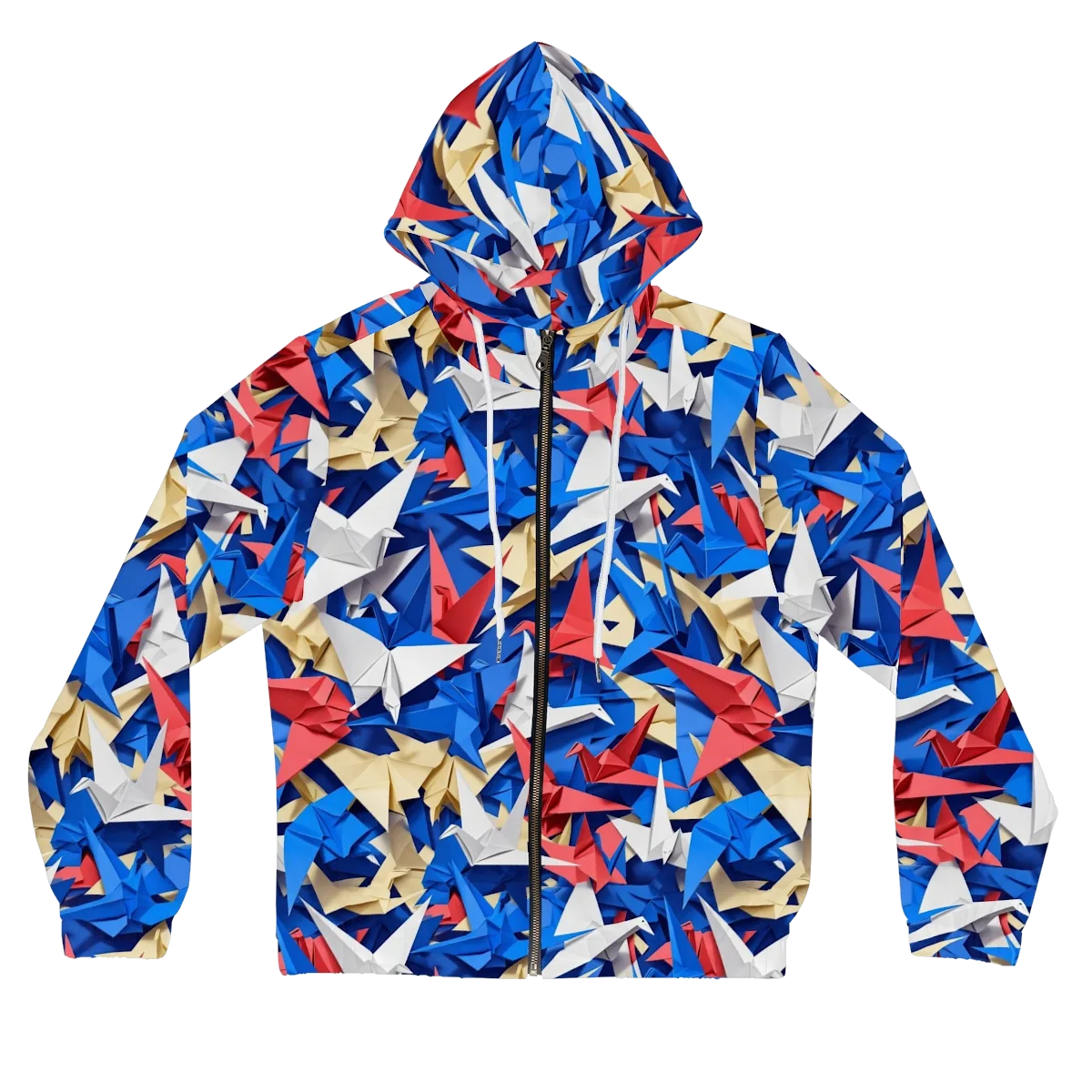 Crane Carnival on Women's Full-Zip Hoodie — Front