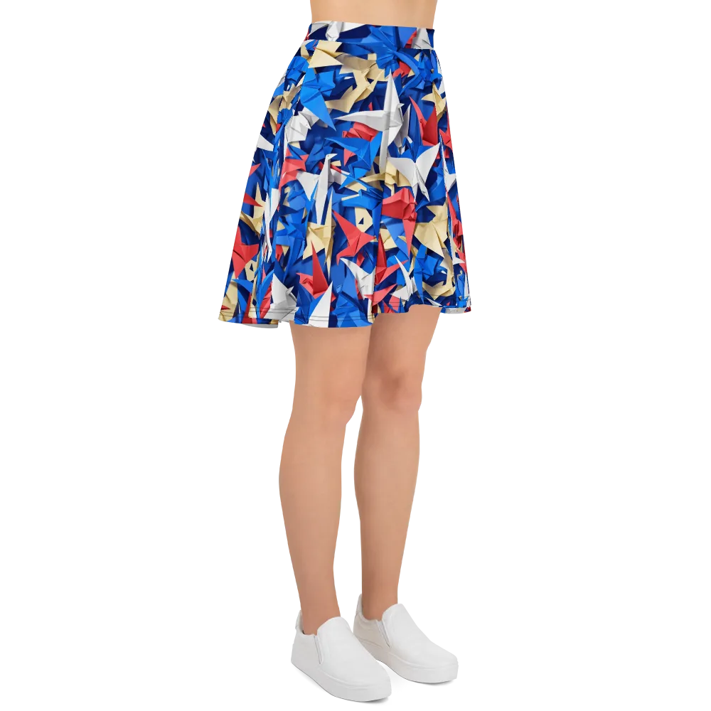 Crane Carnival on Skater Skirt — Right