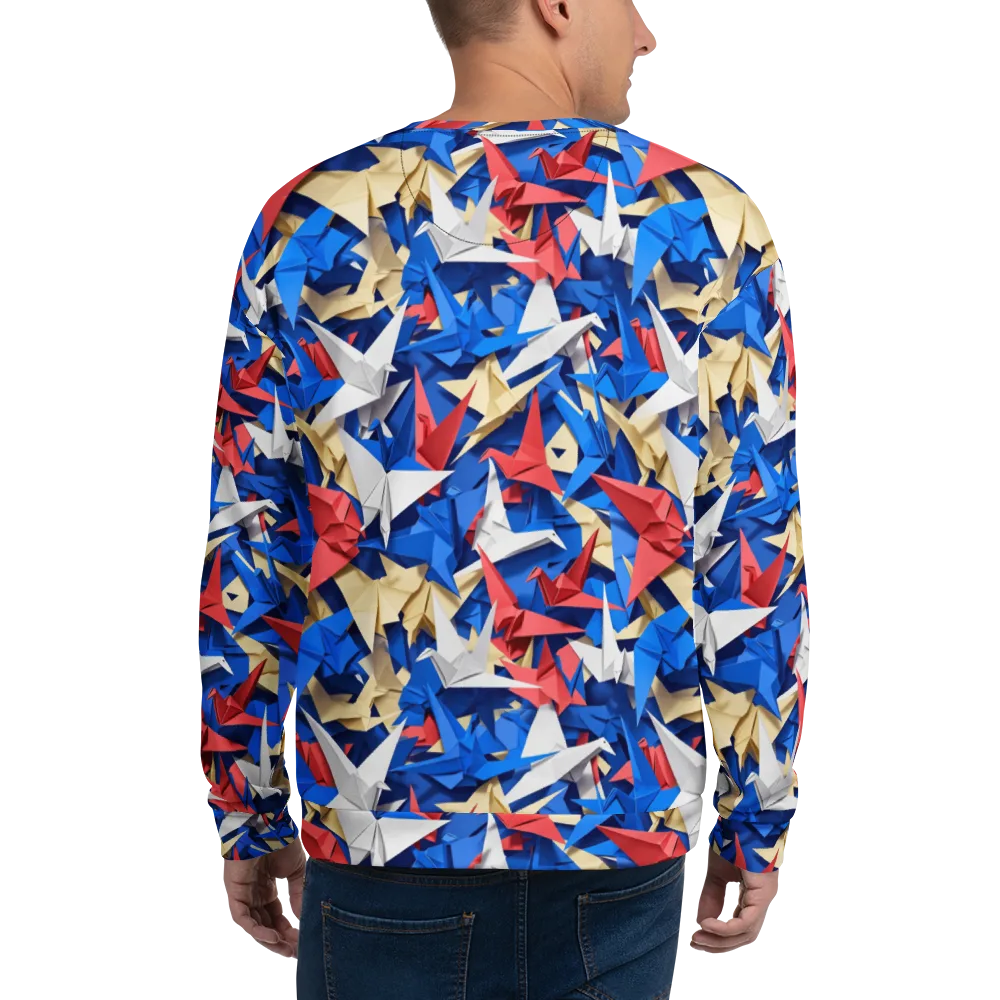 Crane Carnival on Sweatshirt — Back