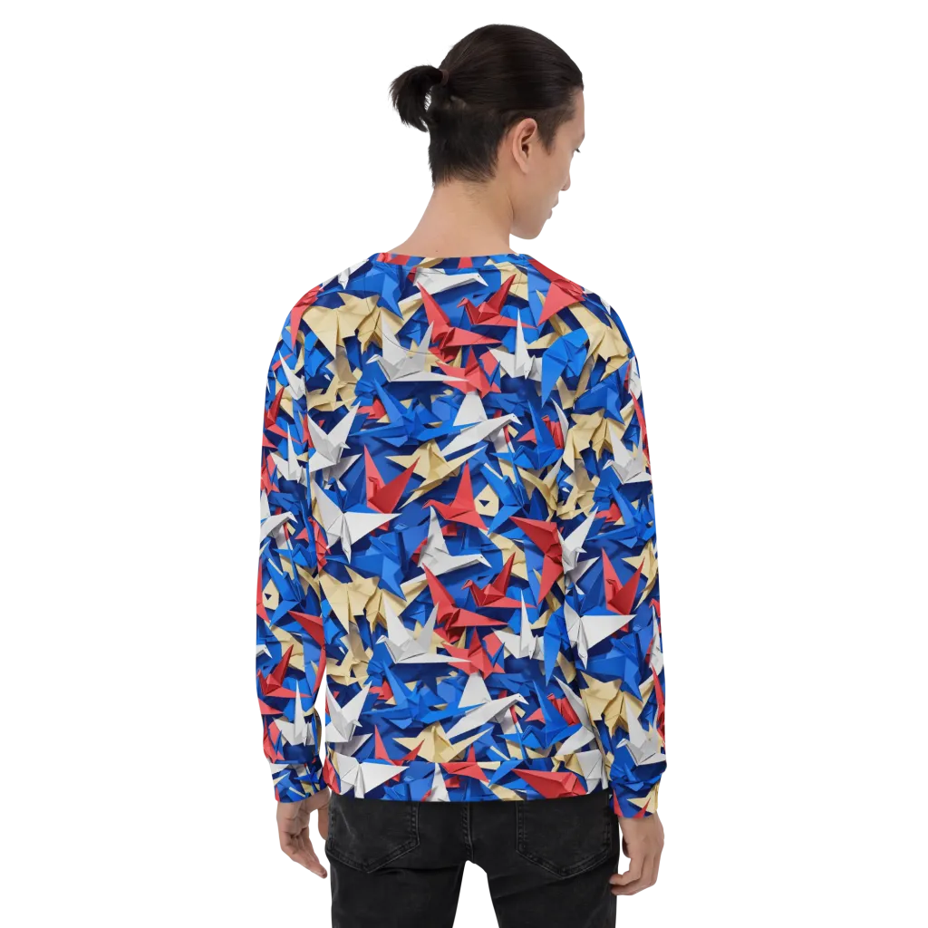 Crane Carnival on Sweatshirt — Back