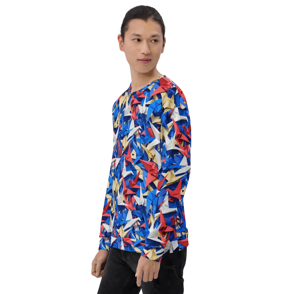 Crane Carnival on Sweatshirt — Left Front