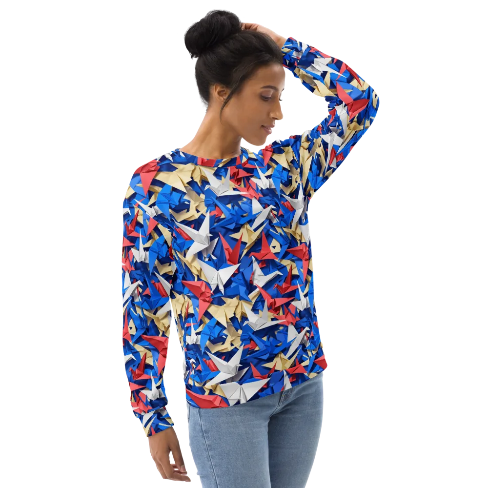 Crane Carnival on Sweatshirt — Right Front