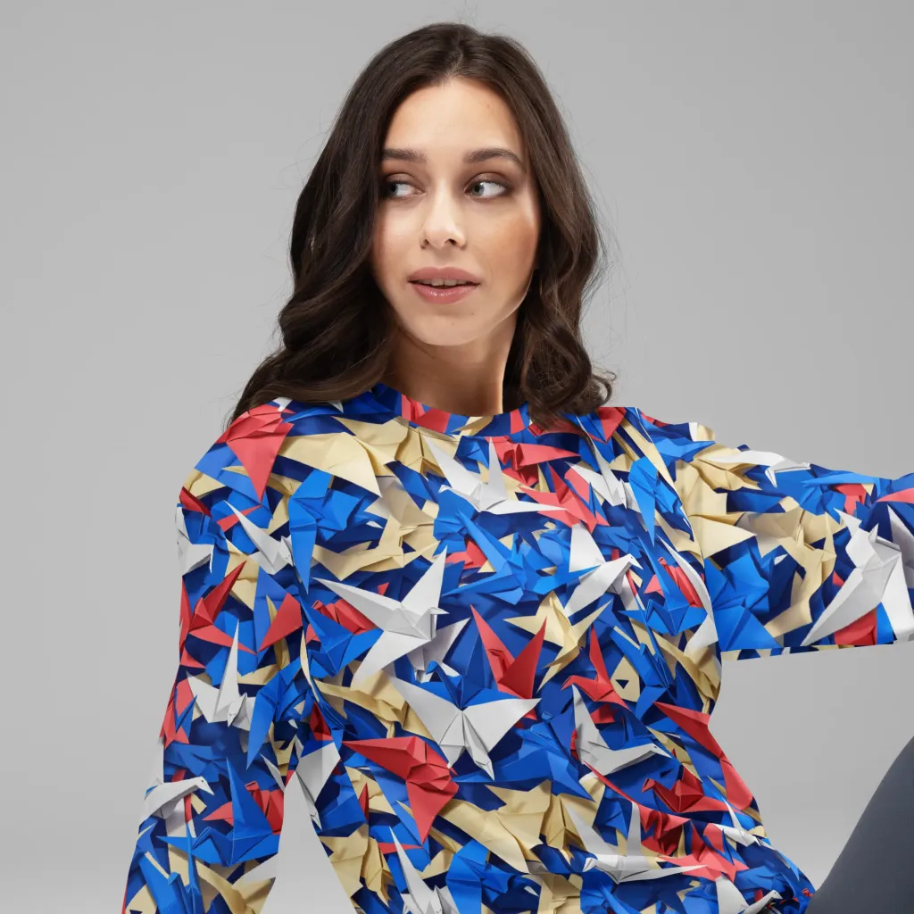 Crane Carnival on Sweatshirt — Right Front