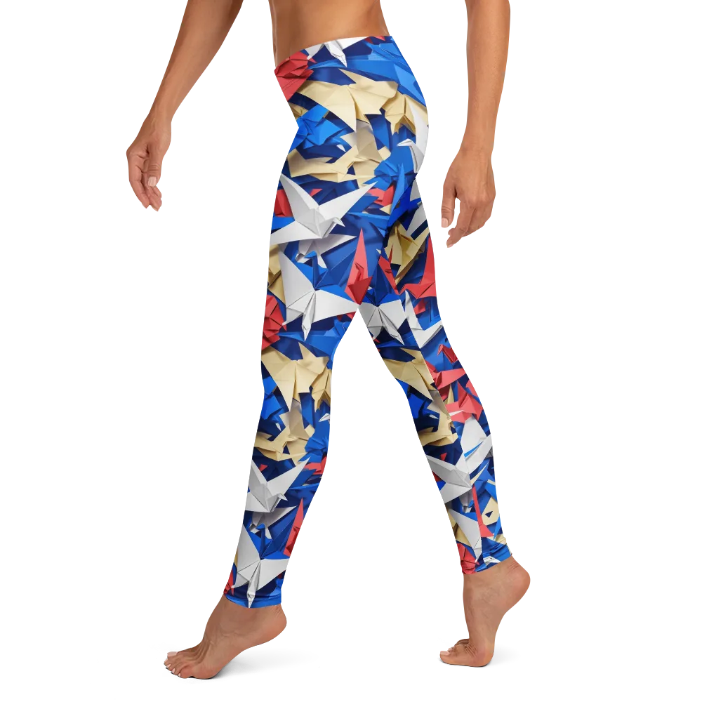Crane Carnival on Leggings — Left