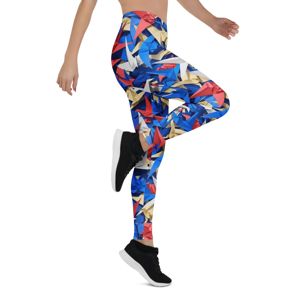 Crane Carnival on Leggings — Right