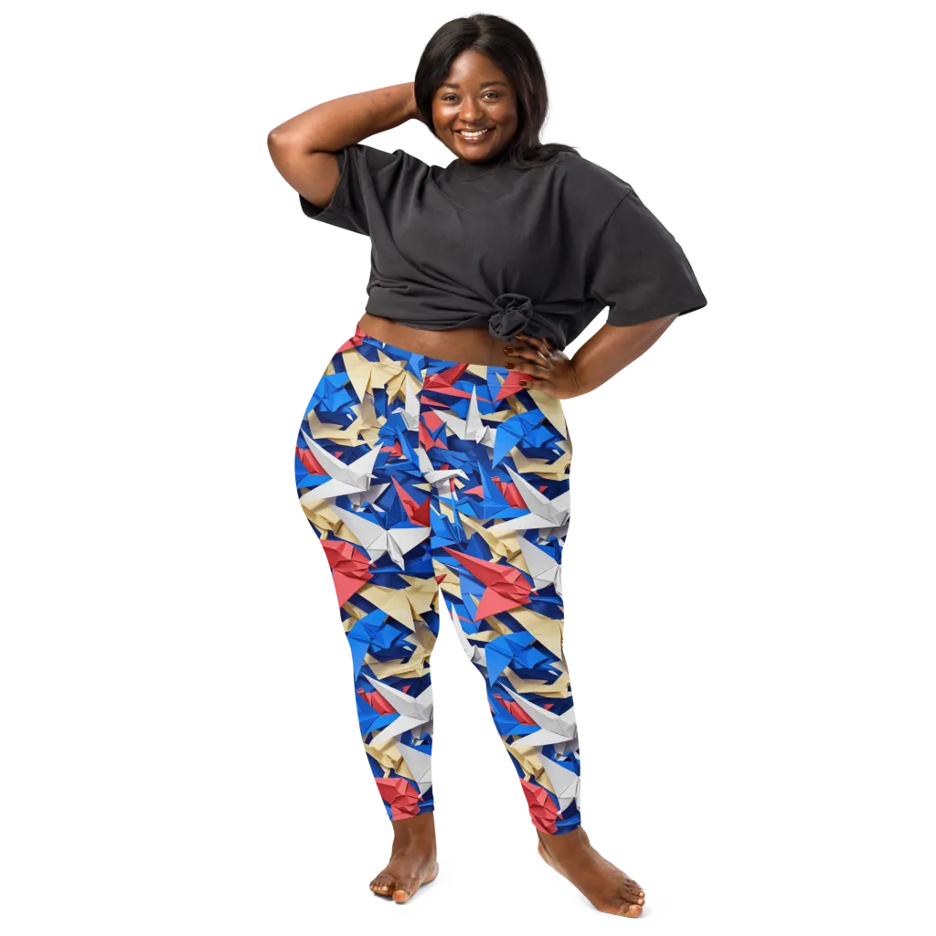 Crane Carnival on Leggings — Front