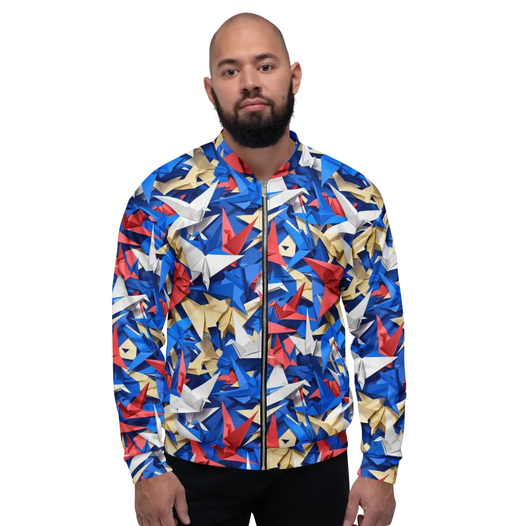 Crane Carnival on Bomber Jacket — Front