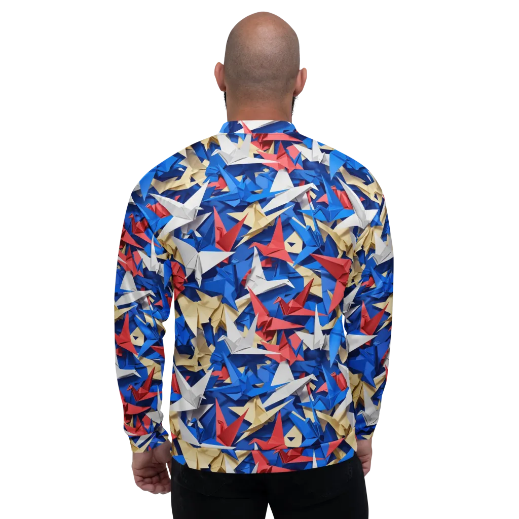 Crane Carnival on Bomber Jacket — Back