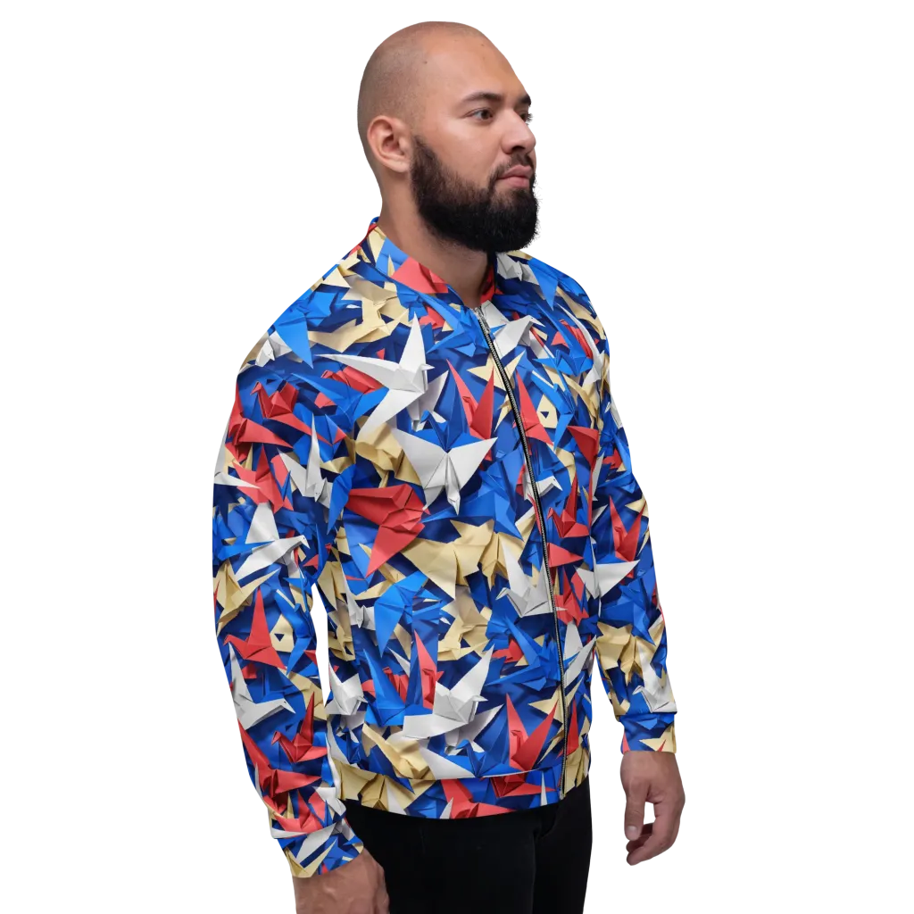 Crane Carnival on Bomber Jacket — Right