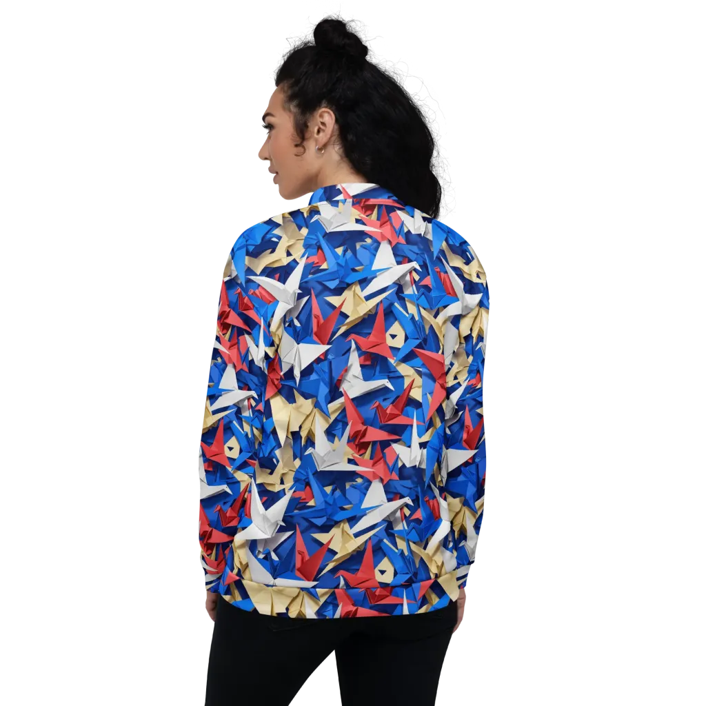 Crane Carnival on Bomber Jacket — Back