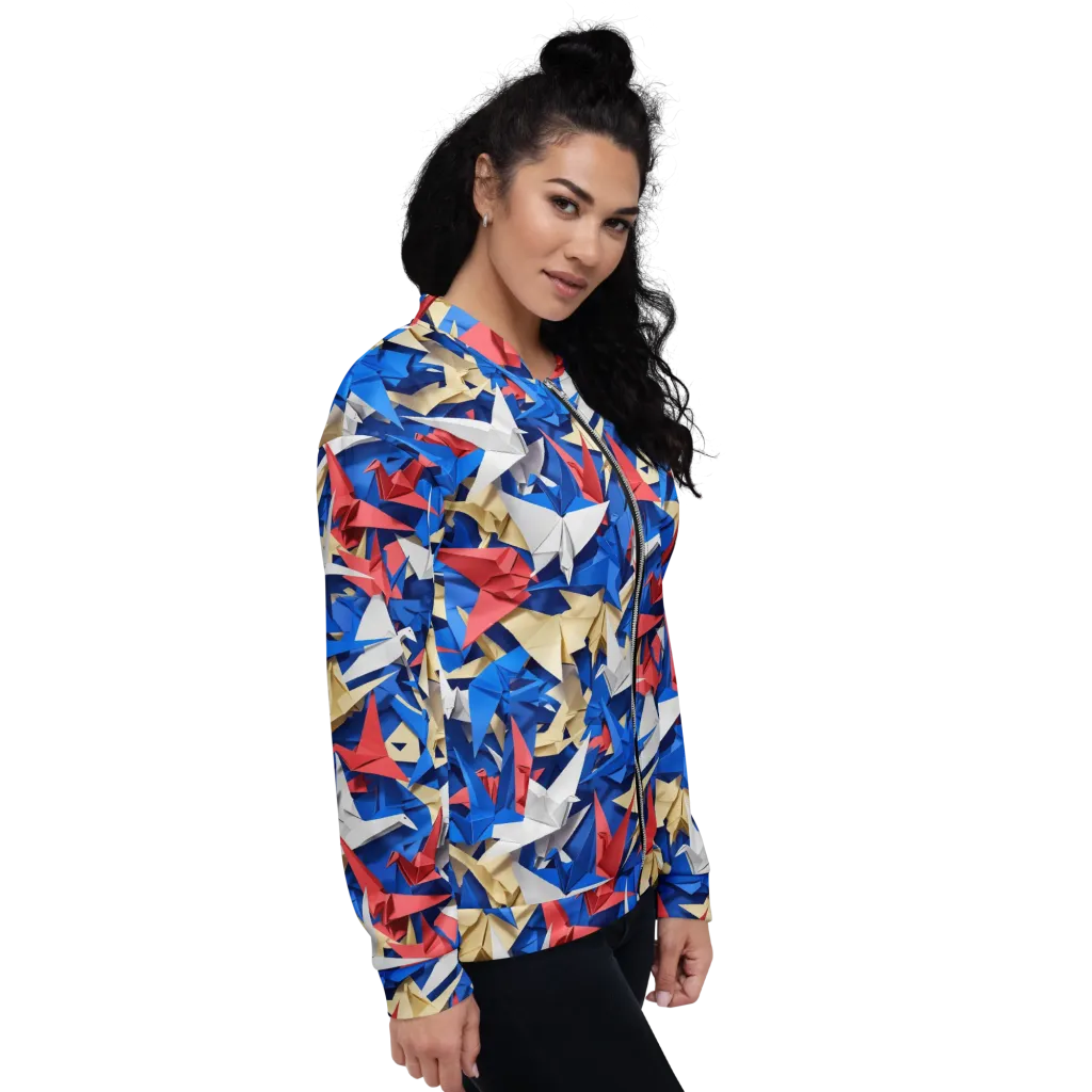Crane Carnival on Bomber Jacket — Right