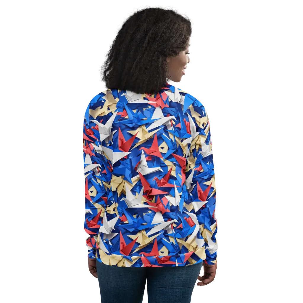 Crane Carnival on Bomber Jacket — Back