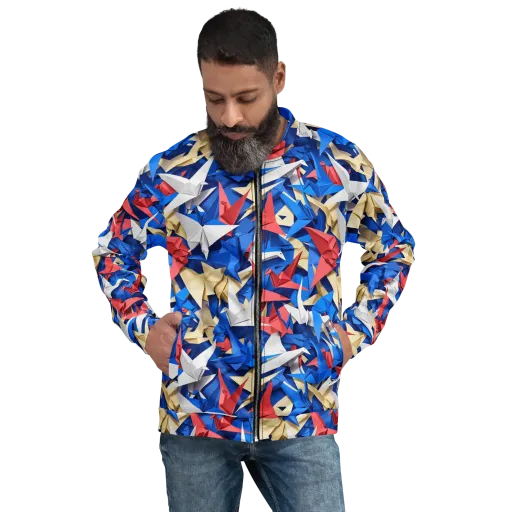 Crane Carnival on a Bomber Jacket