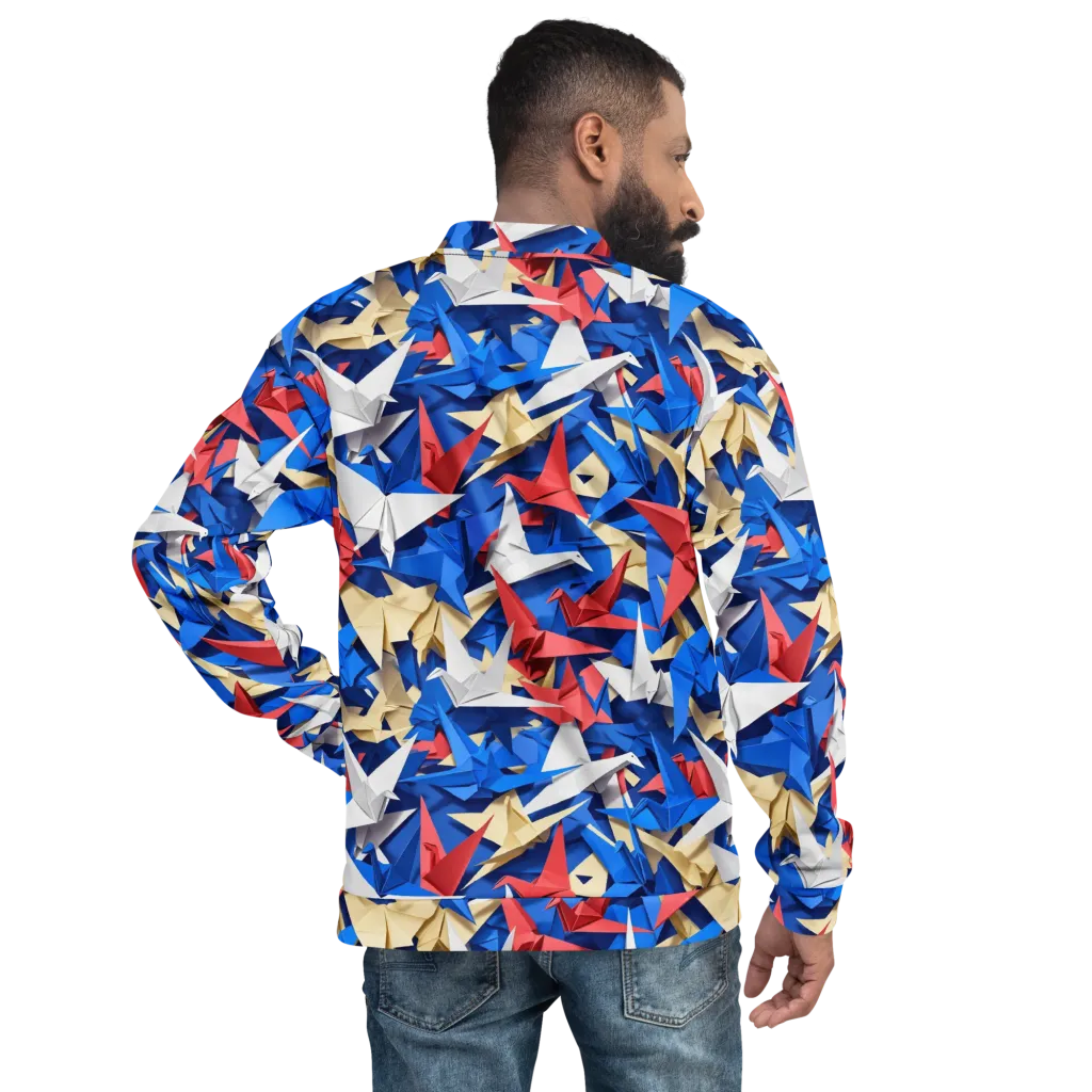 Crane Carnival on Bomber Jacket — Back