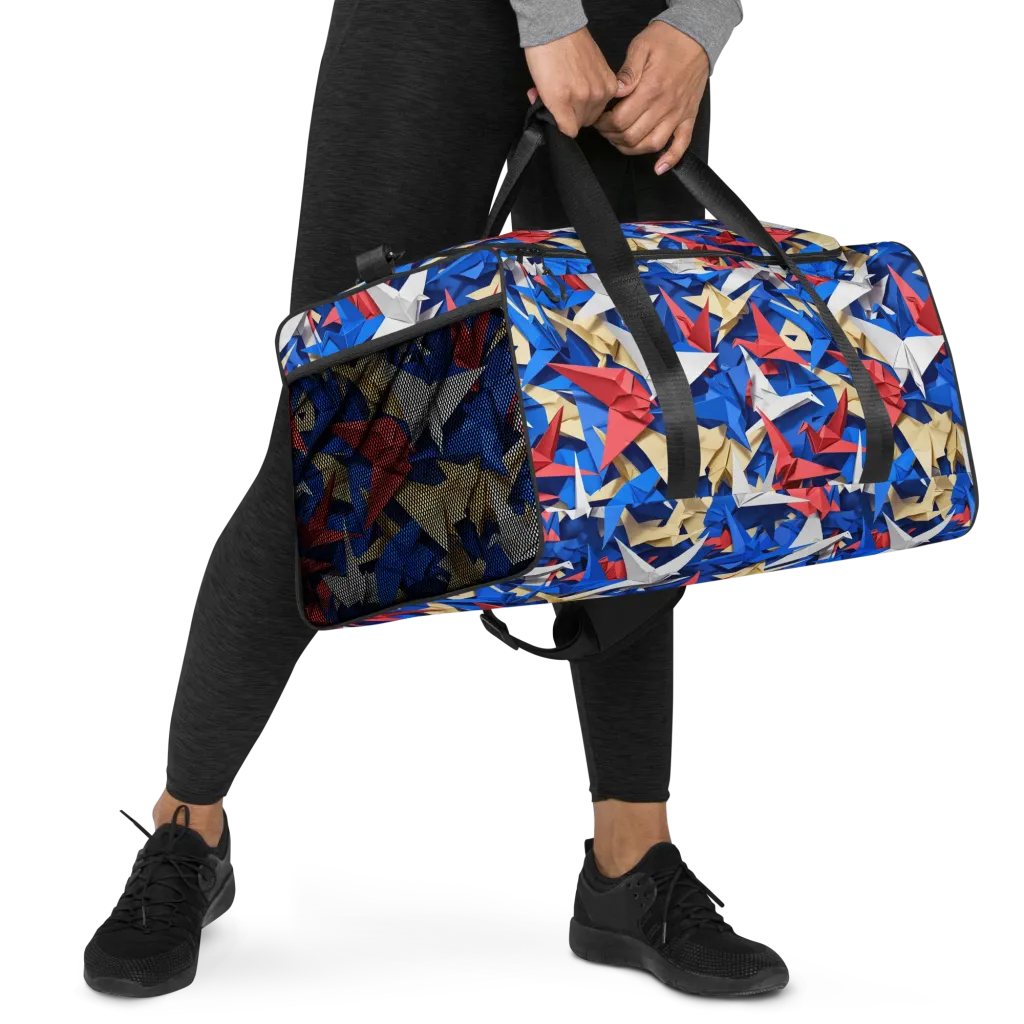 Crane Carnival on Duffle Bag — Right Front