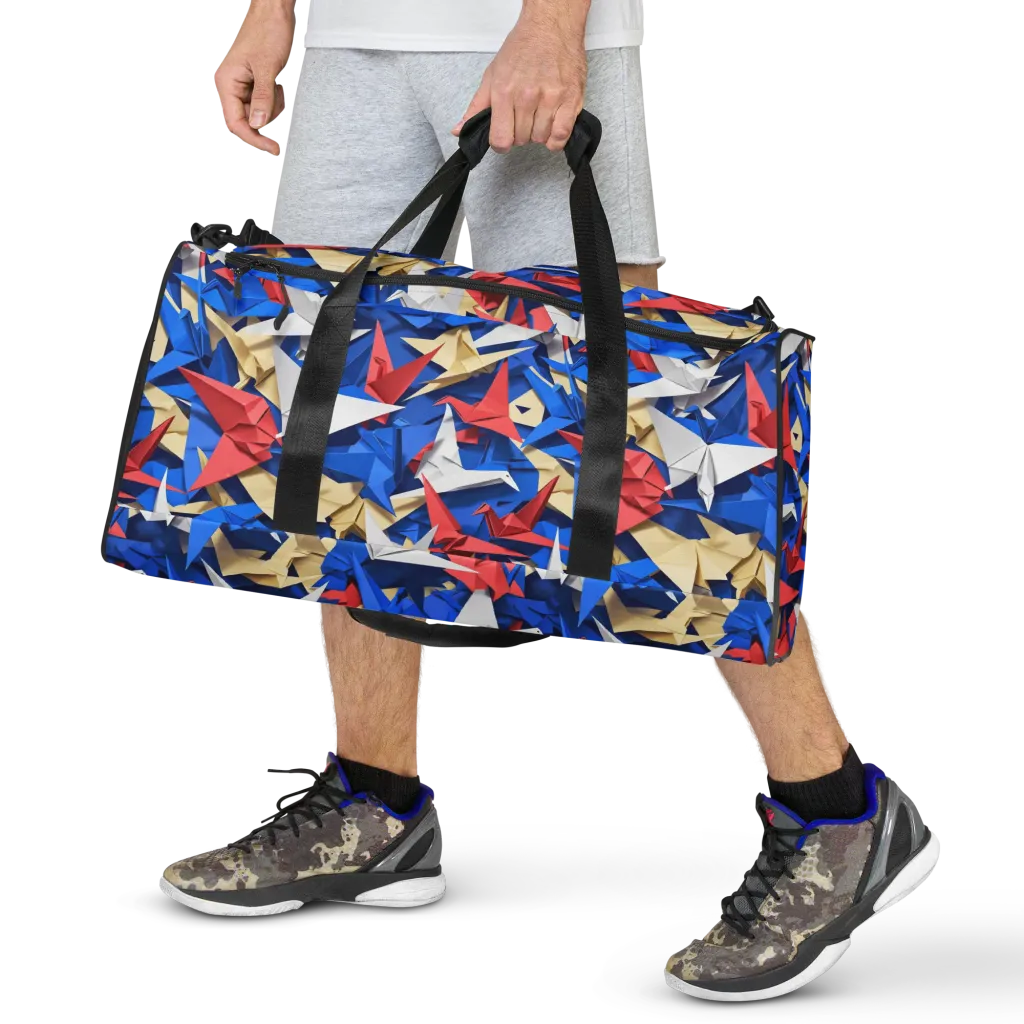 Crane Carnival on Duffle Bag — Front