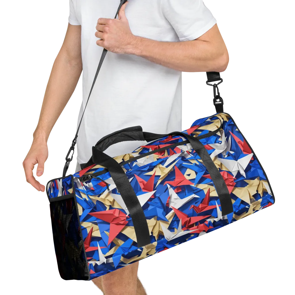 Crane Carnival on Duffle Bag — Right Front