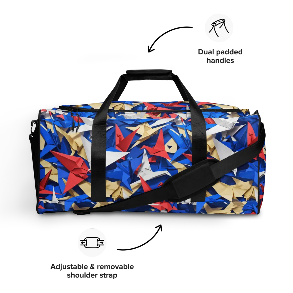 Crane Carnival on Duffle Bag — Front