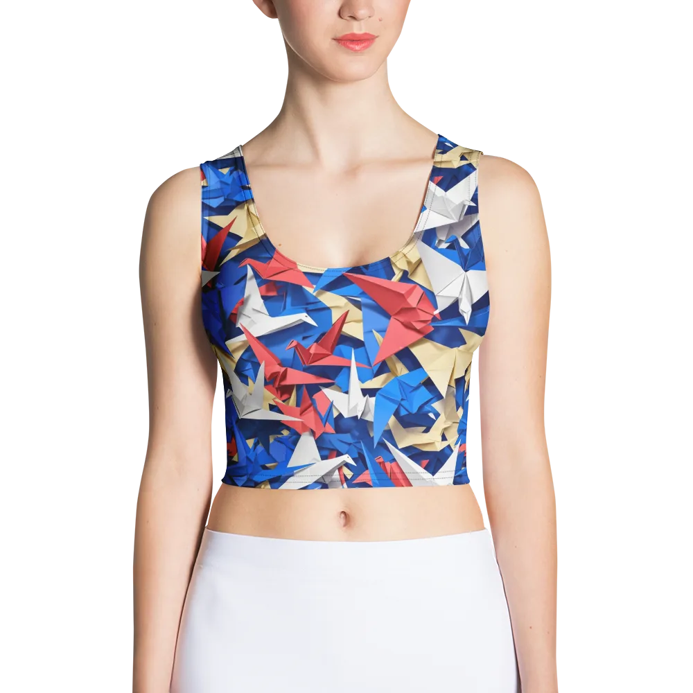Crane Carnival on Crop Top — Front