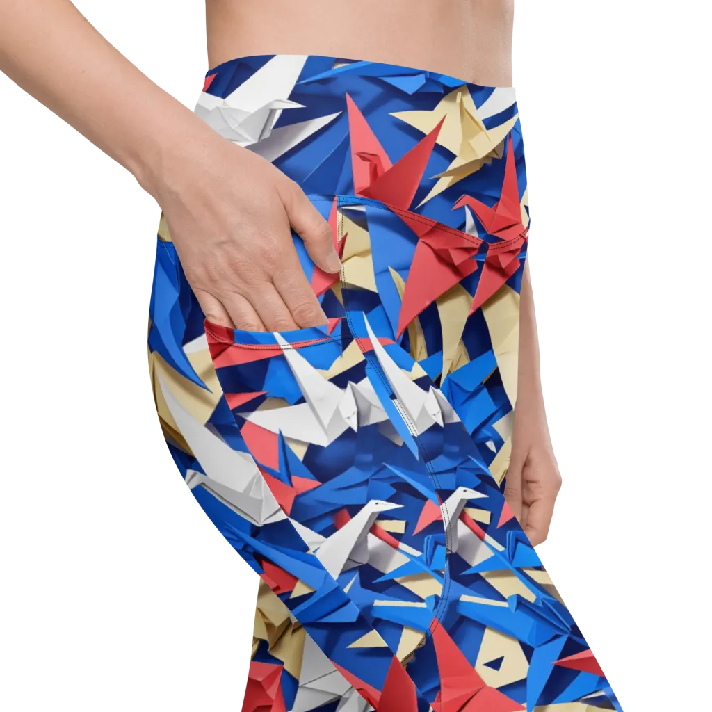 Crane Carnival on Leggings with Pockets — Product details