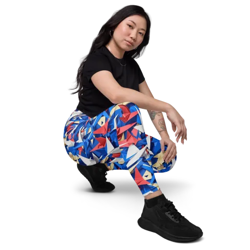 Crane Carnival on a Leggings with Pockets