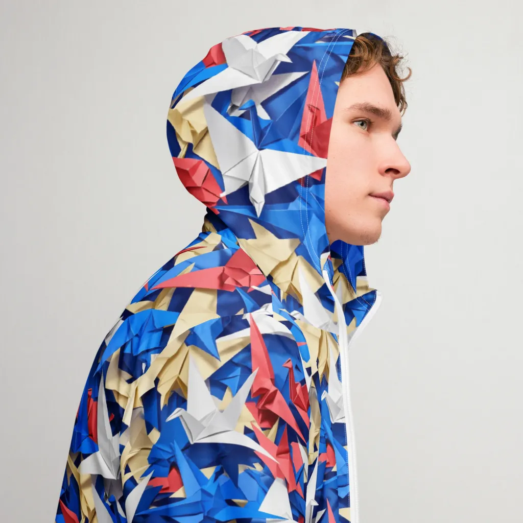Crane Carnival on Men's Windbreaker — Right